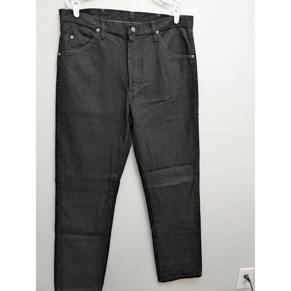 X4 NWT  Wrangler Black Jeans Men 36x34‎ Premium Denim Regular Fit